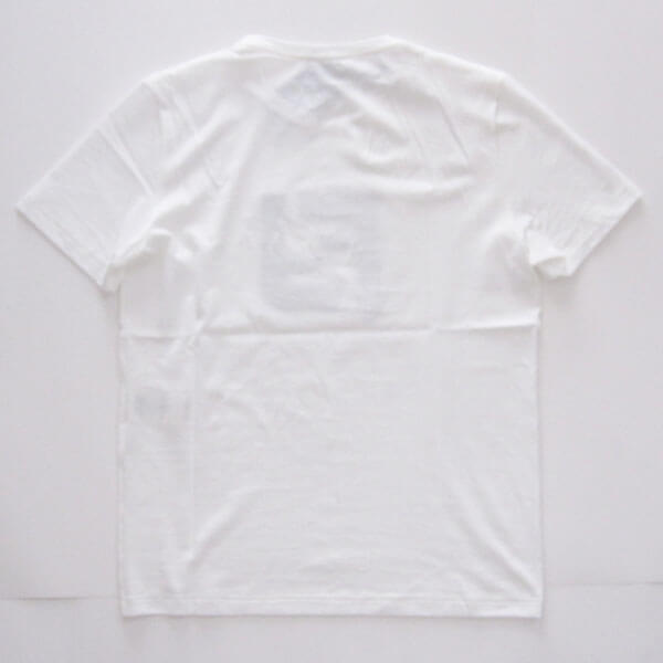 フェンディロゴパッチ コットン Tシャツ ホワイト FAF532A54P 正面のＦＦロゴがアピール